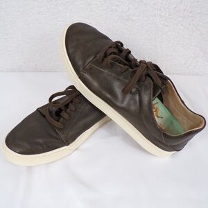 OluKai Pehuea Li ‘lli Sneakers Women's Size W10 Brown/White Leather